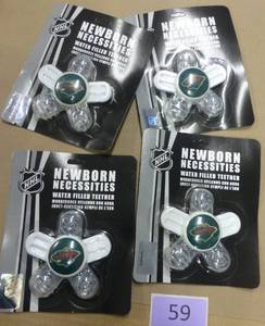 4 New Minnesota Wild baby teethers