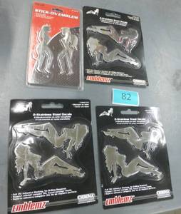 Sexy women stainless decals