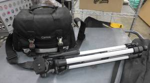 Canon camera bag and tripod