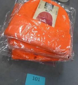 6 Blaze orange stocking hats
