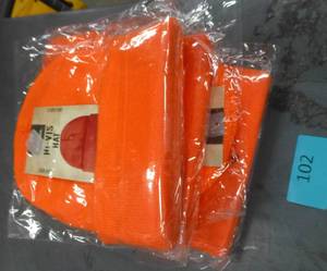 6 Blaze orange stocking hats