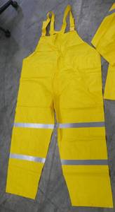 3 Sets of Mens Rain suits Jacket and Bibs size 2XL-Yellow