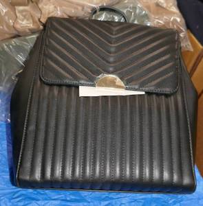 6 Purses - 2 large black, 2 small black, 2 grey