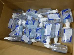 Box of 18 -  8oz gel hand pump sanitizer