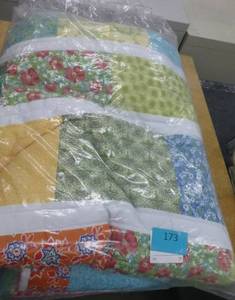 multi color patchwork quilt 90x96 Queen size