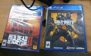 PS4 system and 2 games
