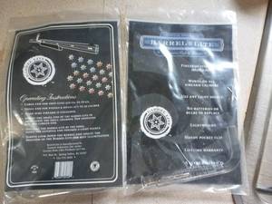 2 new gun Barrel Lites to check if it is clean and clear, no batteries needed, just light