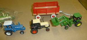 miniature Farm tractors (hot wheels size)