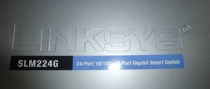 New Linksys 24 port 10100 Gigabit smart switch
