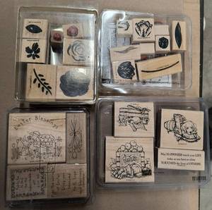 4 sets of Stampin Up Card Making Scrapbooking stamps