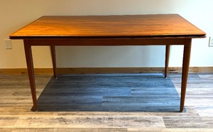 lot 10 image: Large Danish Stretch Meal Table in Teak by Skovmand and Andersen