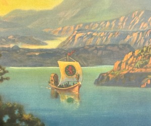 lot 46 image: River of Romance Framed Print by R. Atkinson Fox