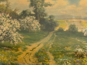 lot 47 image: Spring Beauties Framed Print by R. Atkinson Fox