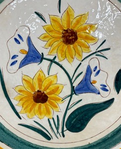 lot 54 image: Vintage Stangl Pottery Garden Flower 14 Inch Platter