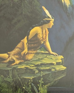 lot 149 image: Indian Maiden Framed Print by R. Atkinson Fox