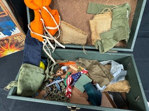 lot 121 image: Vintage GI Joe Cases and Misc Accessories