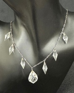 lot 174 image: Vintage Drop Crystal Necklace