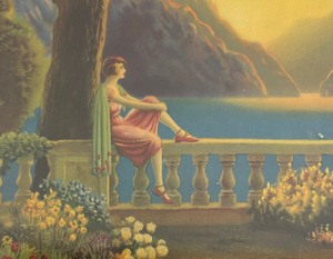 lot 209 image: Valley of Enchantment Framed Print by R. Atkinson Fox