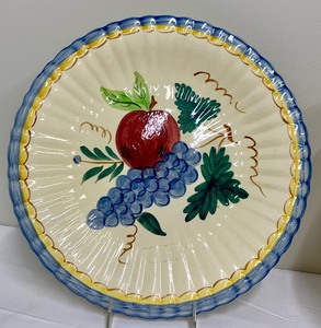 lot 109 image: Two Vintage Stangl Pottery Large Harvest Pattern Platters #3341