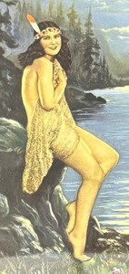 lot 240 image: Indian Maiden Framed Print by R. Atkinson Fox