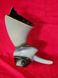 Vintage Hull Pottery Cornucopia Vase