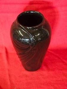Black Haeger Postmodern Vase
