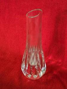 Signed Baccarat Crystal Bud Vase