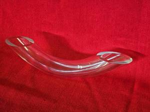 Postmodern Bent Glass Centerpiece Vase