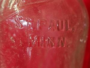 Antique St Paul Glass Soda Bottles