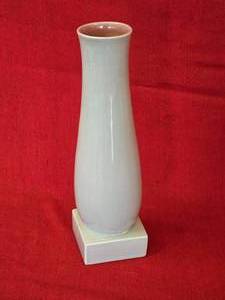 Redwing Pottery MCM Table Vase in Gray and Pink
