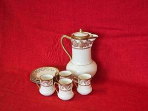 Carl Schlegelmilch Antique Prussian Tea Service Pieces
