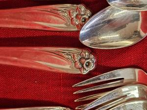 Roger Bros Daffodil Pattern Flatware Service