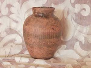 Navajo Etched Turtle Pottery Vessel by M. Grey
