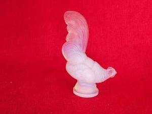 Sabino French Vintage Art Deco Glass Opalescent Hen