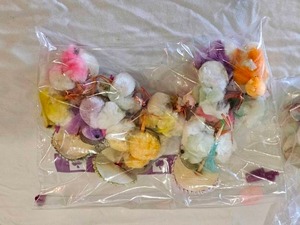 Vintage Easter Decor  Huge Duck Candy Holder  Bag of Fluffy Chicks