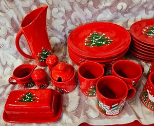 Waechtersbach Christmas Dishes - Table Service for Eight