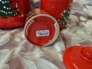 Waechtersbach Christmas Dishes - Canister Set of Three