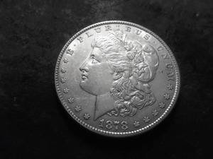 1878 8 Tailfeather Silver Morgan Dollar