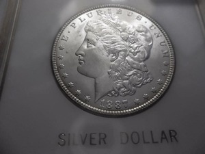 1887 Silver Morgan Dollar