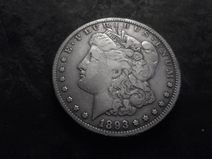 1893 CC Morgan Silver Dollar