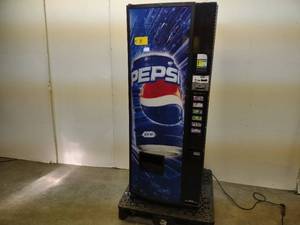 lot 8 image: Dixie-Narco Commercial Pop Vending Machine