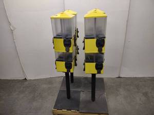lot 28 image: (4) U Turn 25 Cent Bulk Vending Machines