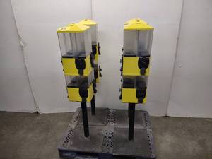 lot 29 image: (4) U Turn 25 Cent Bulk Vending Machines