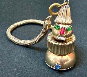 Vintage Fred A Block Clown Figurine Bracelet