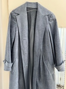 Vintage Blue Suede Coat
