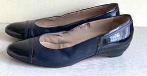 Pair of Navy Salvador Ferragamo Flats