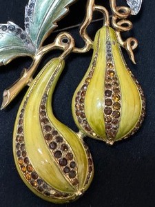 Vintage Fruit Figurine Brooch