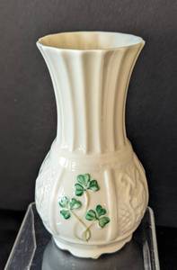 Belleek Porcelain Teapot and Vase