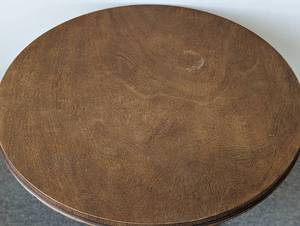 Vintage Round Wood Accent Table