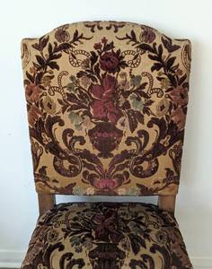 Elegant Clawfoot Upholstered Side Chair